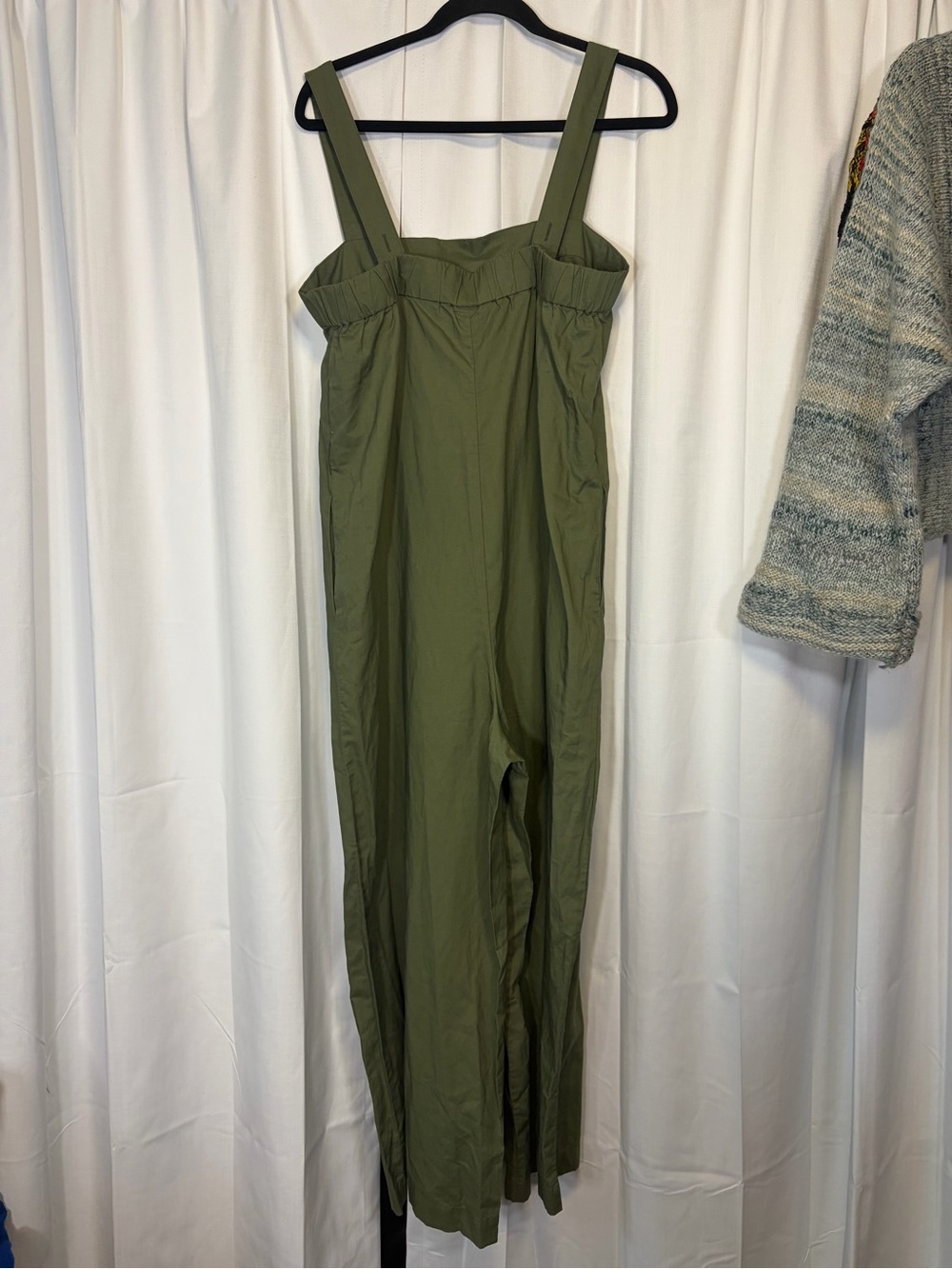 NWT Uniqulo U Linen Blend Jumpsuit in Olive Green. Size Large. Retail $60 - Picture 13 of 13